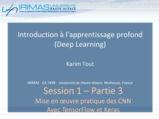 Formation Deep Learning Session1 - Partie 3 (Mise en oeuvre pratique de la session 1 avec TensorFlow et Keras)